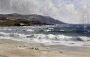 Coastal Scene With Remote Cottages
