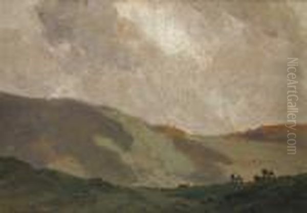 County Antrim Hills With Cattlegrazing - view 1