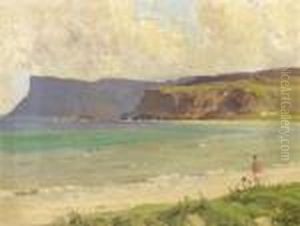 By The Beach Near Rockport, Co. Antrim by James Humbert Craig