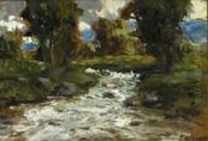 Brabhagh Burn, The Glens Of Antrim by James Humbert Craig