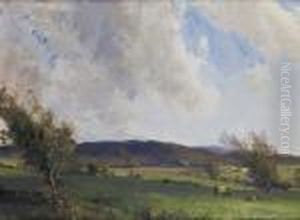 Cattle Grazing In Pasture by James Humbert Craig