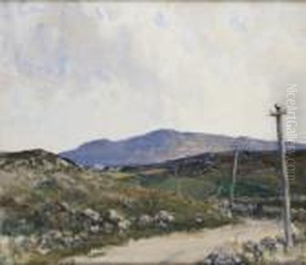 Donegal, Walking Home From School - view 1