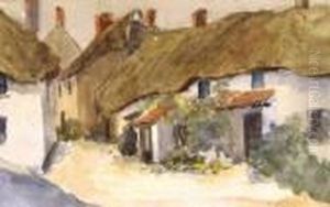 Thatched Cottages by James Humbert Craig