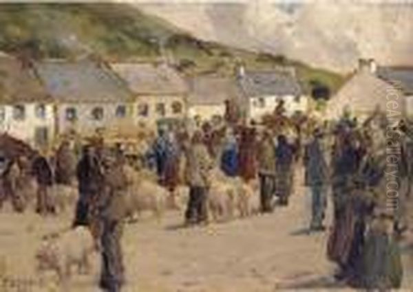 A Galway Pig Fair - view 1