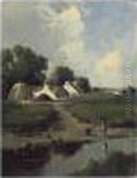 Children Playing By The River - view 1
