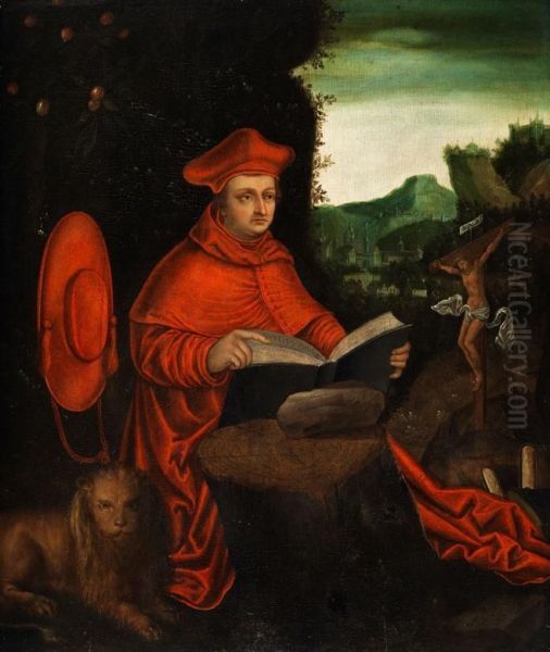 Kardinal Albrecht Von Brandenburg Als Kirchenvater Hieronymus - view 1