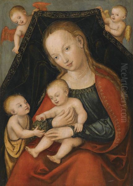 The Virgin And Child With St. John The Baptist And Two Angels - view 1