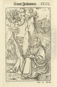 Saint John The Evangelist In A Landscape by Lucas The Elder Cranach