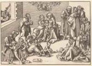 The Holy Kinship by Lucas The Elder Cranach