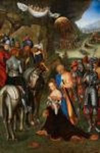 Enthauptung Der Hl.katharina by Lucas The Elder Cranach
