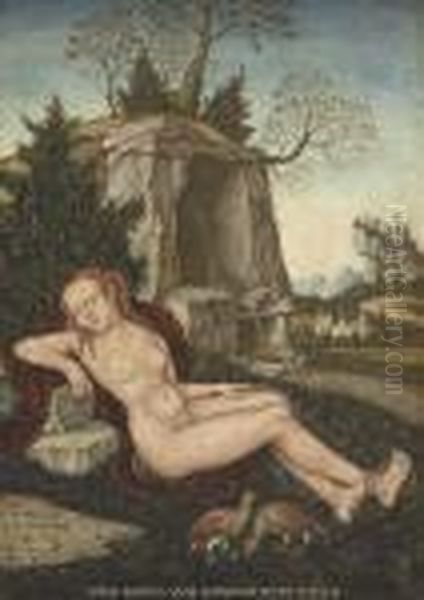 A Reclining Water Nymph - view 1