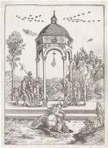 Der Opfertod Desmarcus Curtius by Lucas The Elder Cranach