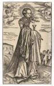 Saint Barbara by Lucas The Elder Cranach
