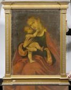 The Virgin With Embracing Child by Lucas The Elder Cranach