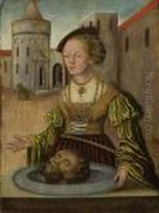 Salome Mit Dem Haupt Johannes Des Taufers. by Lucas The Elder Cranach