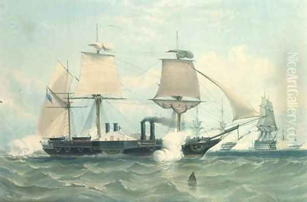 H.M. war steam frigate the Terrible, of 1847 tons, and 800 horse power, by H. Papprill - view 1