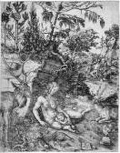 Die Buse Des Heiligen Chrysostomus by Lucas The Elder Cranach