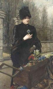 A flower seller by Carl Kahler