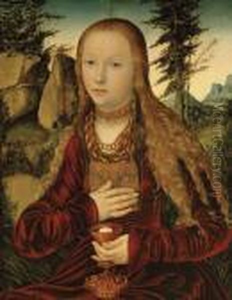 St. Barbara In A Wooded Landscape - view 1