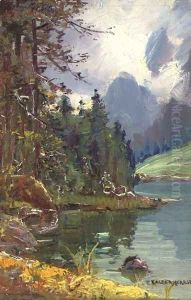 Autumnal landscape by Carl Kaiser-Herbst
