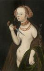 Lucretia. by Lucas The Elder Cranach