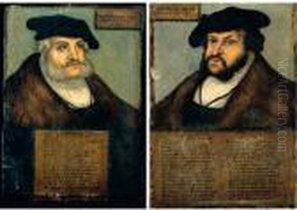 Portrait Of The Elector Frederic
Iii (````the Wise') Of Saxony (1463-1525); Portrait Of The Elector John
I (````the Steadfast') Of Saxony (1468-1532) - view 1