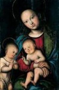 Madonna Mit Kind Und Dem Johannesknaben.