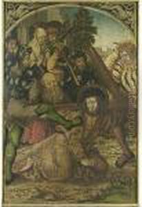The Flagellation Of Christ by Lucas The Elder Cranach