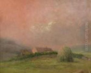 Haystack At Twilight