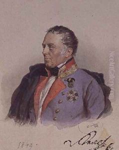 Johann Joseph Wenzel Count Radetzky 1766-1858 Governor of the Lombardo Venetian territories in the mid 1800s by Josef Nikolaus Kriehuber