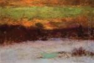 Sunset Over A Marsh by Bruce Crane