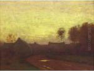The Twilight Hour (edge Of The Village) by Bruce Crane