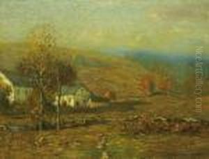 ''farm In The Valley'' by Bruce Crane