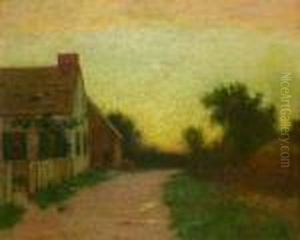 Hamptons Cottage At Sunset - view 1