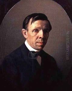 Portrait of Sergei Konstantinovich Zaryanko 1818-70 by Aleksei Mikhailovich Kolesov