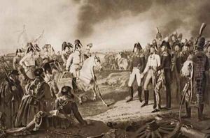 Emperor Francis I at the Battle of Leipzig by J.P. Krapft