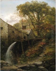 The Old Saw Mill by Thomas Creswick