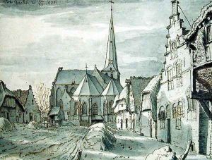 In front of the Church in Veghel by Valentin Klotz