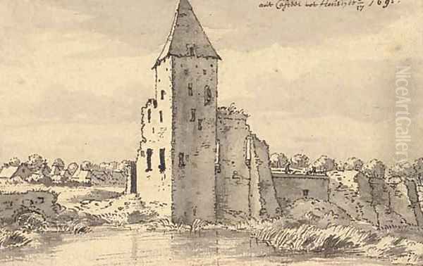 The ruins of Heusden Castle - view 1