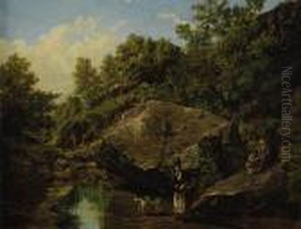 A Family By The River Bed - view 1