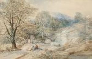 Dolwydellan, North Wales by Thomas Creswick