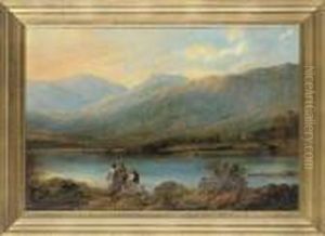 Waiting For The Ferry by Thomas Creswick