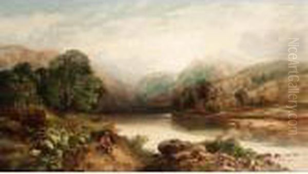 Figure By A Lake - view 1