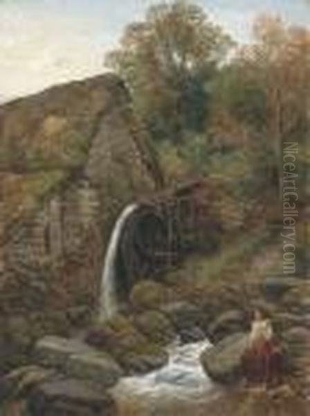 An Over-shot Water-mill - view 1