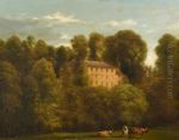 Cattle Before A Country House - view 1