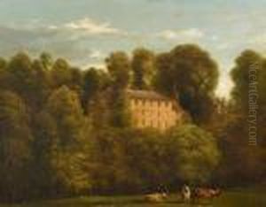 Cattle Before A Country House