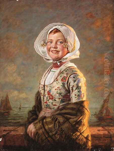 Portrait of a peasant girl - view 1