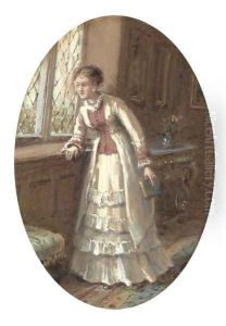 Waiting for the guests by George Goodwin Kilburne