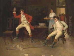 The huntsman's toast by George Goodwin Kilburne