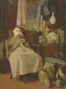 La marchande de bric-a-brac by Alexander Hugo Bakker Korff